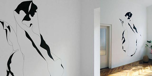 barbara vörös wandgestaltung wandmalerei wallart architekturoberfäche grafik raumgrafik raumgestaltung innenraumgestaltung